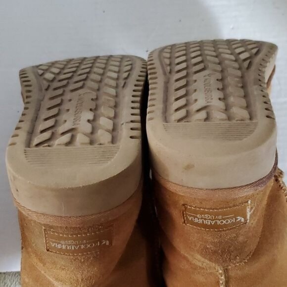 Koolaburra UGG Tall Winter Boots Chestnut Brown Leather Suede Women's WOMAN'S 6 - Picture 15 of 16